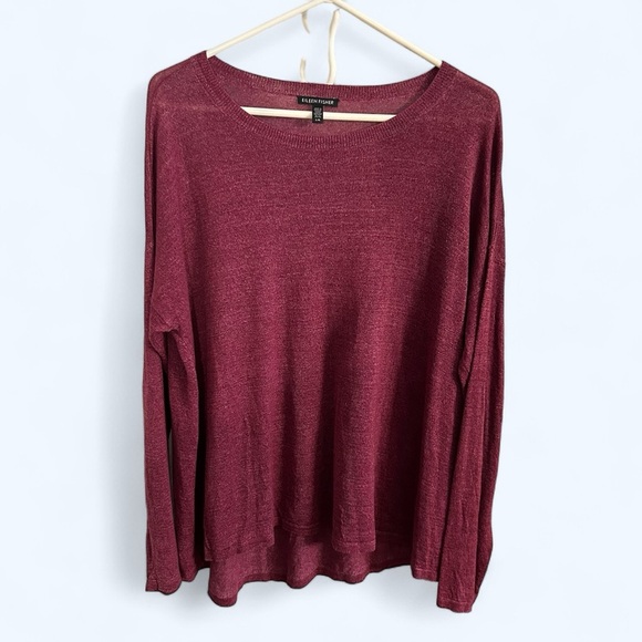 Eileen Fisher Sweaters Eileen Fisher Eggplant Color Drop Shoulder